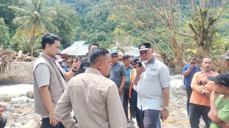 Tinjau Lokasi Bencana, Gubernur Mahyeldi Pastikan Dana Bantuan Miliaran Rupiah Dari Pemerintah Telah Cair