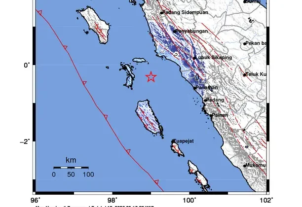 Pagi Ini Pasaman Barat Diguncang Gempa 4,8 SR