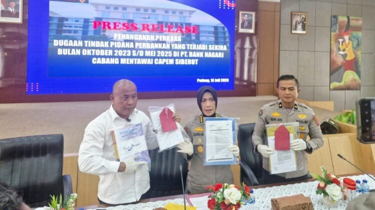 Polda Sumbar Bongkar Skandal Kredit Fiktif Rp50,3 Miliar Bank Nagari Siberut
