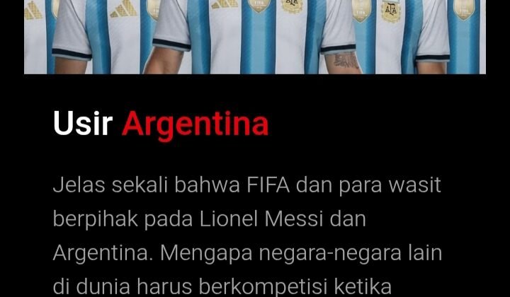Jelang Final, Ramai Petisi Usir Argentina Dari Piala Dunia 2026
