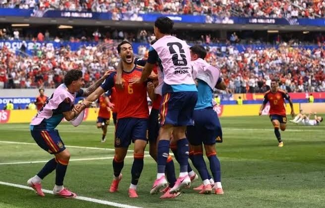 Spanyol Singkirkan Belgia 2-1, Gol Dramatis Mikel Merino Antar La Roja ke Semifinal