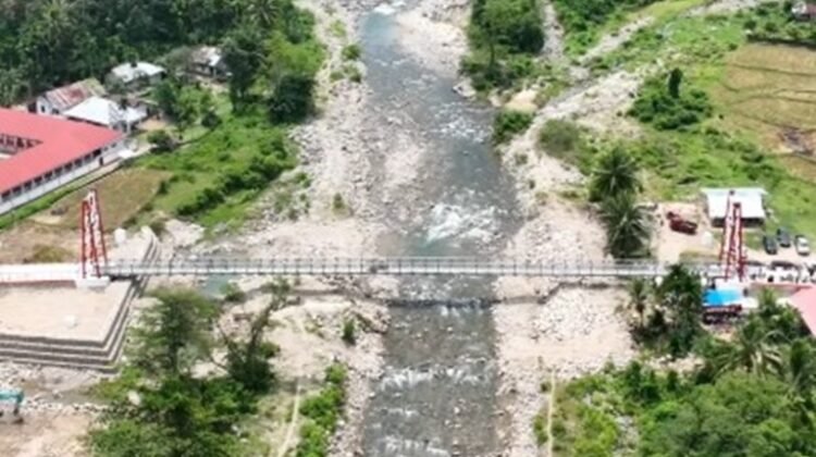 Tiga Jembatan Gantung di Pesisir Selatan Rampung, Akses Warga Pascabencana Kembali Terhubung