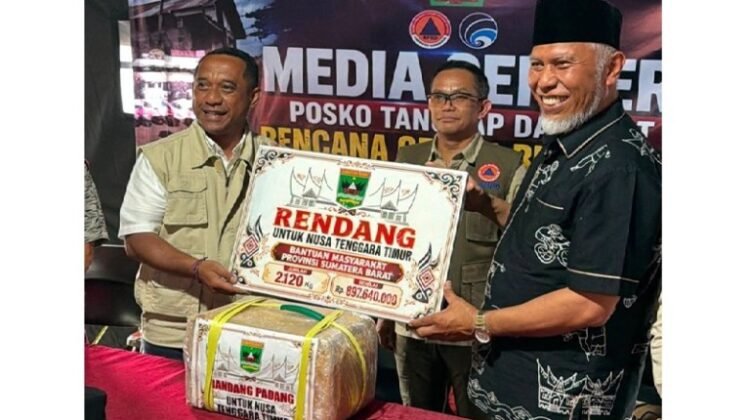 Sumbar Kirim 2,12 Ton Rendang untuk Warga Terdampak Gempa NTT