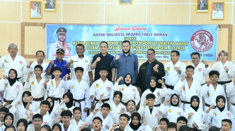 245 Karateka Padang Ikuti Ujian Kenaikan Tingkat Lemkari