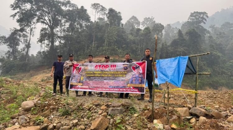 Polisi Sisir Lokasi Dugaan PETI di Solok Selatan, Temukan Fasilitas Tambang Terbengkalai