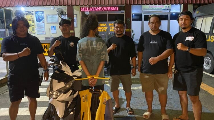 Pencuri Onderdil Motor di Lubeg Ditangkap, Aksinya Terekam CCTV 