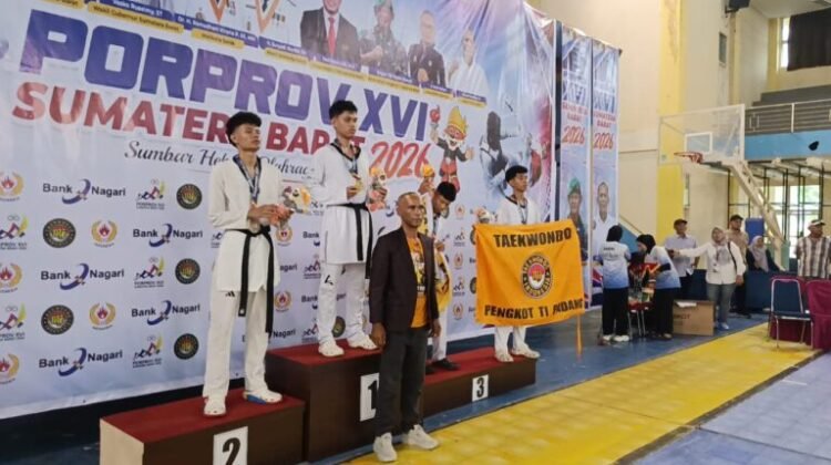 Taekwondo Sumbang Emas Perdana untuk Pasaman di Porprov XVI Sumbar