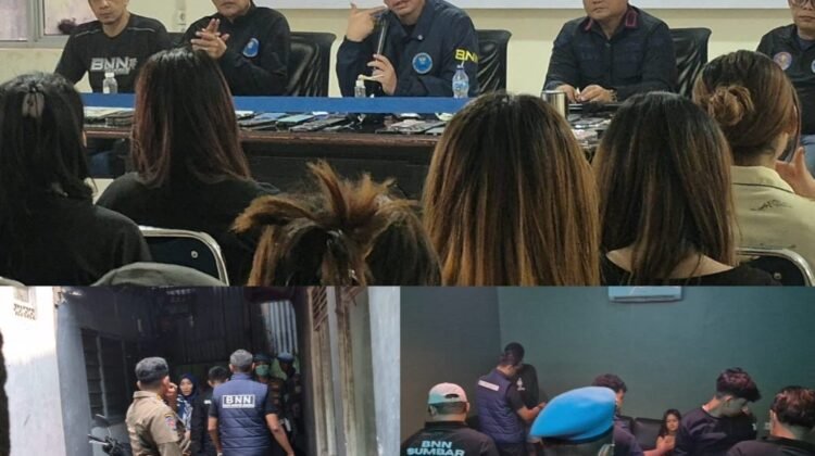BNNP Sumbar Amankan 55 Orang dalam Razia Narkoba di Padang