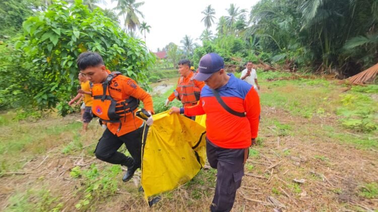 Balita Hanyut di Sungai Toboh Gadang Ditemukan Meninggal Dunia